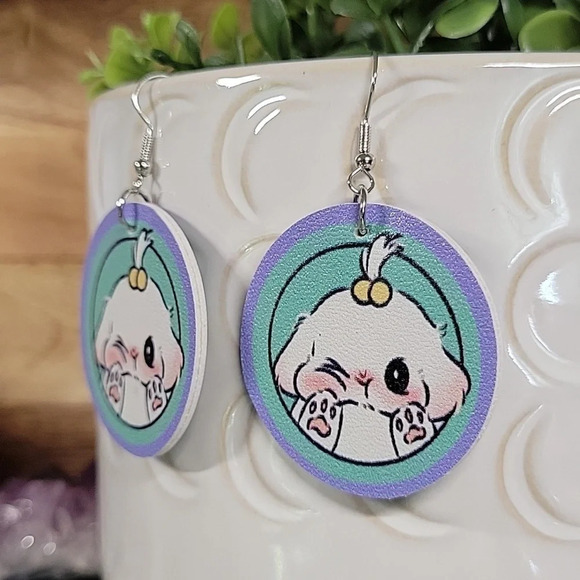 Bunny Girl Drop Earrings - Picture 4 of 6